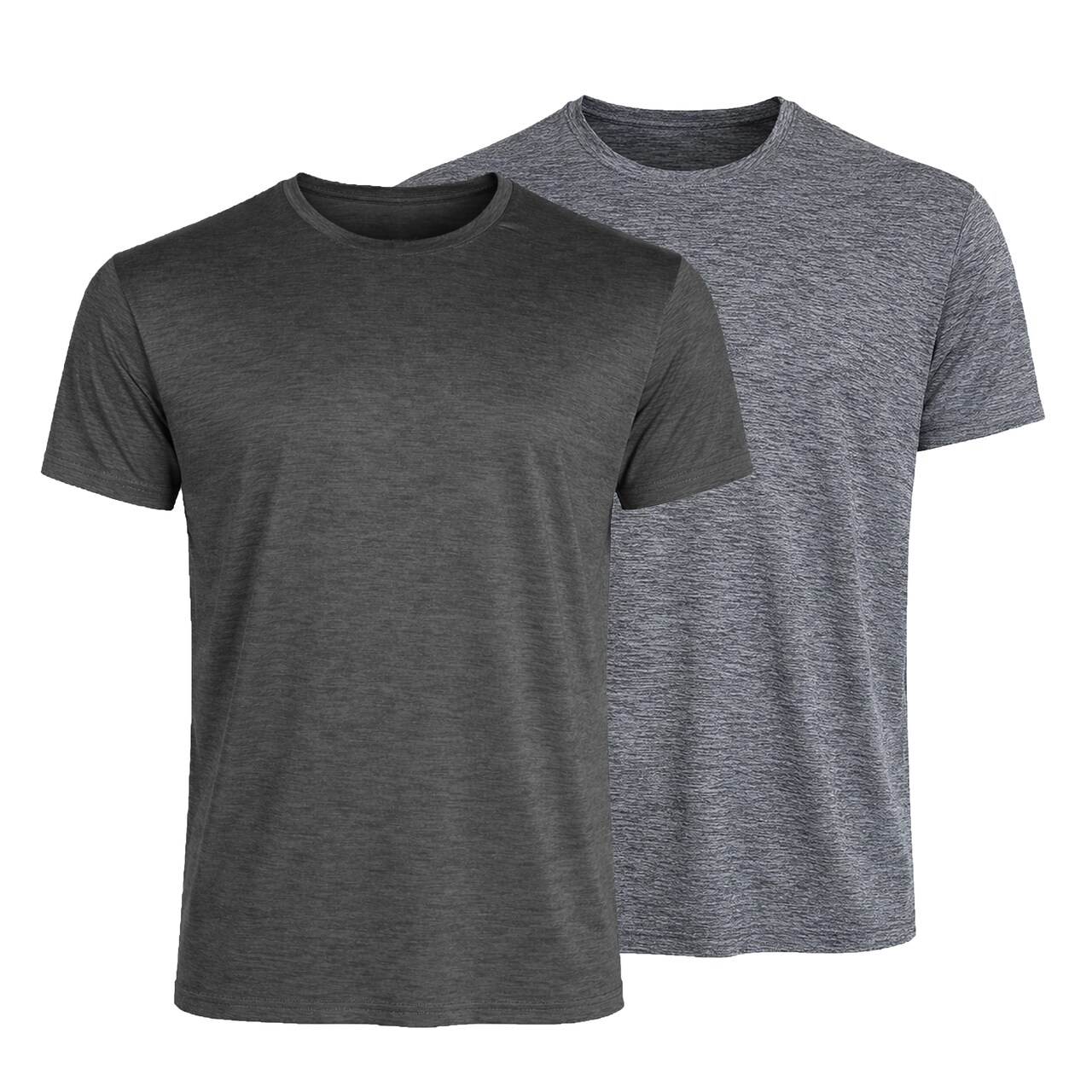 Galaxy Kick Start Gear Men's Short Sleeve Moisture-Wicking Quick Dry Performance Crew Neck Tee-2 Pack